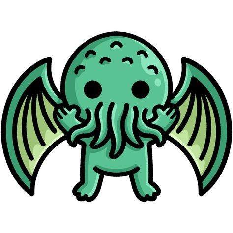 Indulge in the delightful world of cuteness and cosmic charm with our "Kawaii Cthulhu: Adorable Eldritch Cutie" T-Shirt design. This Pinterest pin showcases an irresistible fusion of the iconic Lovecraftian entity, Cthulhu, with an endearing and kawaii twist. Kawaii Cthulhu, Cute Cthulhu, Cthulhu Art, Sketches Ideas, Eldritch Horror, Cosmic Horror, Horror Icons, Digital Stickers, Pinterest Pin