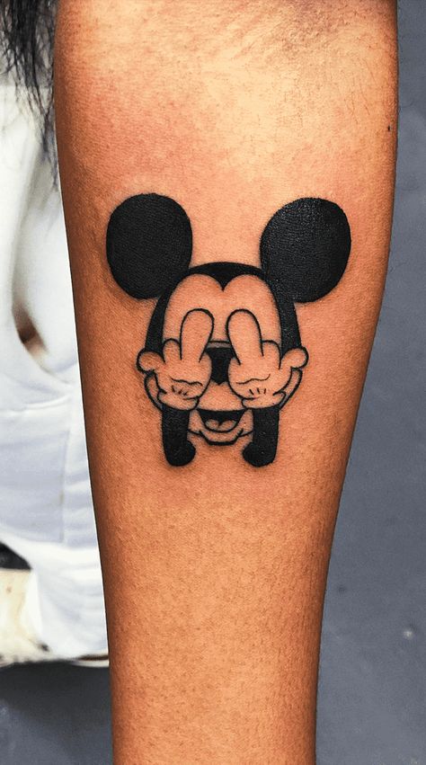 Micky Mouse Tattoo Design Images (Micky Mouse Ink Design Ideas) Mickey Mouse Tattoo Design, Mouse Tattoo Design, Mickey Tattoo, Mouse Tattoo, Miki Mouse, Mickey Mouse Tattoo, Bicycle Tattoo, Tattoo Maker, Simple Tattoos For Guys