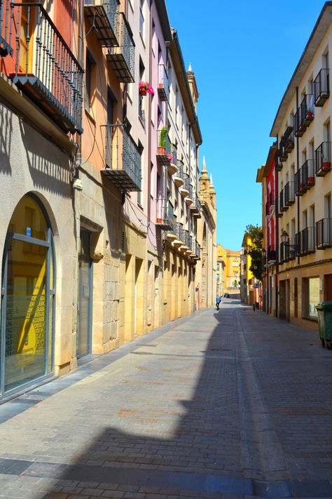 Wandering the streets of Logrono, Spain | Birds and Lilies Logrono Spain, Dark Street, Northern Spain, Basque Country, San Sebastian, Wine Region, Beautiful Buildings, Street Photography, Wonders Of The World