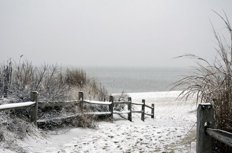 Snow on the Cape May beach Snowing On The Beach, The Beach In Winter, Snow Beach Aesthetic, Beach At Winter, Snowy Beach Aesthetic, Snow On The Beach Aesthetic, Winter On The Beach, Snow On The Beach Taylor, Snow At The Beach