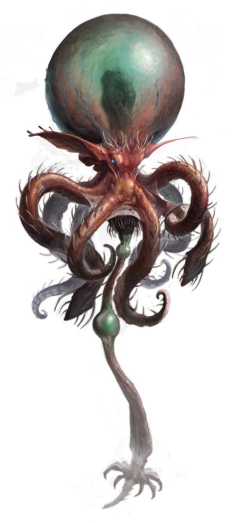 ArtStation - flying octopus creature concept art, hae joon cho Dnd Creatures Concept Art, Mutant Creatures Concept Art, Animal Concept Art, Flying Octopus, Octopus Concept Art, Octopus Creature Concept Art, Aquatic Alien Concept Art, Eldritch Octopus, Dnd Tentacle Monster