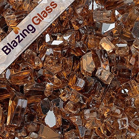 Decorative Fire Pit Glass Pellets - Blazing Fireglass 10Pound Reflective Fire Glass with Fireplace Glass and Fire Pit Glass 14Inch Copper ** Read more at the image link. Fire Pit Glass Rocks, Fire Pit Glass, Fire Pit Essentials, Fire Rocks, Direct Vent Gas Fireplace, Glass Fire Pit, Outdoor Gas Fireplace, Glass Rocks, Glass Fireplace