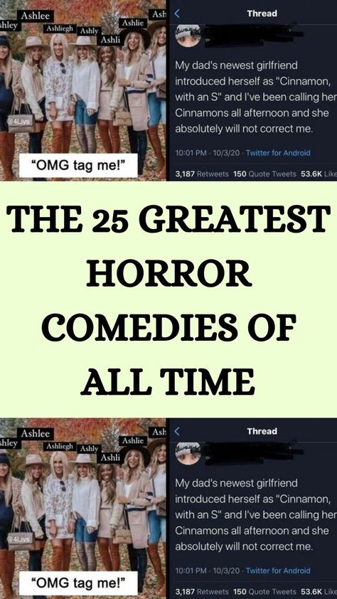 The 25 Greatest Horror Comedies of All Time Alien Plants, Horror Comedy, Best Horrors, New Girlfriend, Comedy Movies, Call Her, Tweet Quotes, Horror Movies, All Time