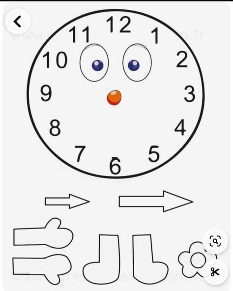 Clock Crafts For Kids Preschool, Summer School Activities, Easy Math Activities, Clock Craft, Kids Craft Room, Ladybug Crafts, Learning Shapes, Clock For Kids, Math Projects