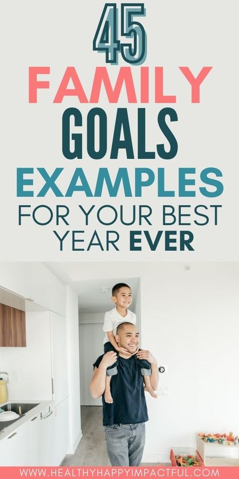 The best family goals for your future. Use these examples to create resolutions and goals that align with your priorities and values. These all make fantastic goals to set for yourself, your kids, and your family relationship. #goalslist Setting Family Goals, Goal Setting For Families, 2024 Family Goals, New Years Family Goals, 2024 Mom Goals, Family Yearly Planning, Family Goals For 2024, Family Values Ideas, Family Goals List