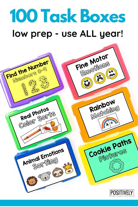 Task Box Ideas For Preschool, Task Boxes For Preschoolers, Task Box Activities, Kindergarten Task Boxes Free, Task Boxes Preschool Free Printables, Free Task Box Printables, Diy Task Boxes, Preschool Task Boxes Free, Toddler Task Boxes