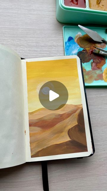 Nurzhan gouache artist on Instagram: "painting a desert landscape . #paintingreels #gouacheart #artistoninstagram #paintingprocess #paintingvideo" Instagram Painting, Gouache Art, January 9, Desert Landscape, Painting Videos, Desert Landscaping, Painting Process, Artist On Instagram, Painting Ideas