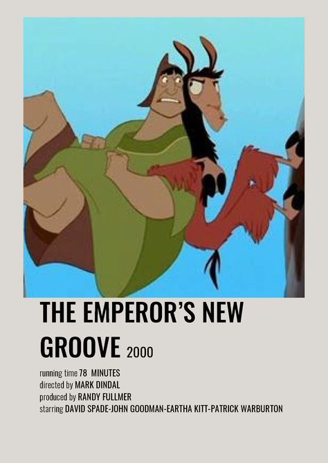 Emperors New Groove Poster, Disney Emperors New Groove, Emperors New Groove Aesthetic, Emperor’s New Groove, Old Disney Movies, Indie Movie Posters, Emperor's New Groove, Animated Movie Posters, Disney Movie Posters