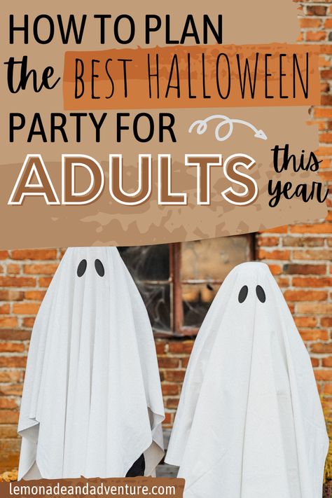 plan a halloween party for adults Costume Contest Prizes For Adults, How To Throw A Halloween Party For Adults, How To Throw An Adult Halloween Party, Large Halloween Party, Halloween Games For Adults Drinking, Halloween Party Crafts For Adults, Fun Halloween Party Games For Adults, Easy Halloween Games For Adults, Halloween Party Ideas For Adults Theme Games