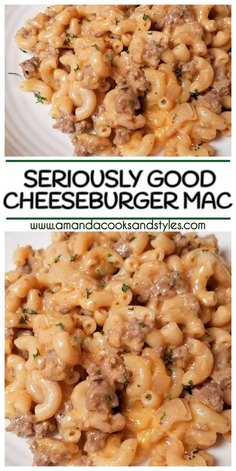 Easy Hamburger Hotdish Recipes, Crock Pot Hamburger Helper Recipes, Hamburger Macaroni Crockpot Recipes, Crockpot Hamburger Macaroni, Vegan Cheeseburger Macaroni, Crockpot Cheeseburger Pasta, Easy Ground Beef And Macaroni Recipes, Suppers With Hamburger, Cheeseburger Macaroni Recipe