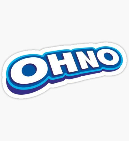 Ohno Stickers | Redbubble Guess The Logo Funny, Pics For Stickers, Funny Sticker Ideas, Funny Logos, Memes Stickers, Sale Sticker, Logo Funny, Sticker Meme, Funny Text Pictures