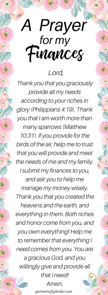 Looking for ways to pray for your finances? Use these 51 Scriptures to powerfully pray for your finances as you trust God each day. Trust that God will provide for your every need! #prayer #finances #prayforfinances #money Prayer For My Finances, Tithing Prayer, God Will Provide Quotes, Prayer For Financial Breakthrough, Prayer For Finances, Scriptures To Pray, Prayer For Prosperity, Financial Breakthrough, Financial Prayers