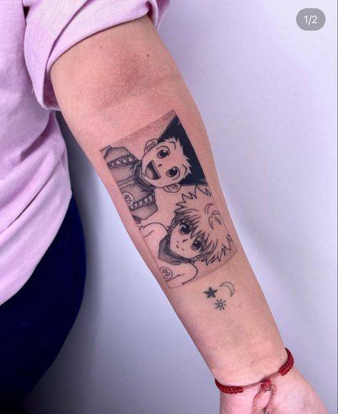 Anime Arm Tattoo For Women, Arm Tattoos For Women Anime, Anime Sleeve Tattoos For Women, Anime Tattoo Arm Sleeve, Anime Women Tattoo Design, Female Titan Tattoo, Arm Tattoo For Women, Anime Arms, Hunter Tattoo