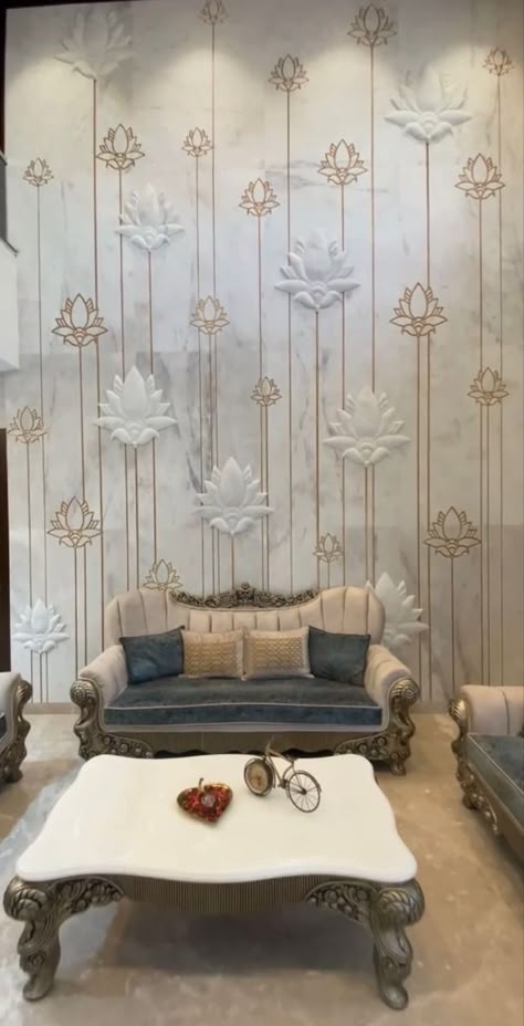 (1) WhatsApp Marble Wall Panel, Diy Projects Wood, Wood Working Ideas, Indian Room Decor, India Home Decor, Temple Design For Home, Latest Living Room Designs, Interior Design Your Home, Hall Interior Design