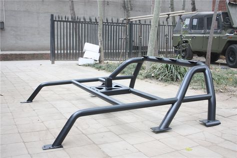 Roll bar for CMC Truck Roll Bar Ideas, Truck Roll Bar, Truck Accessories Diy, Camping Gear Trailer, Flatbed Truck Beds, Toyota Surf, Truck Roof Rack, Truck Accesories, Off Road Camper Trailer