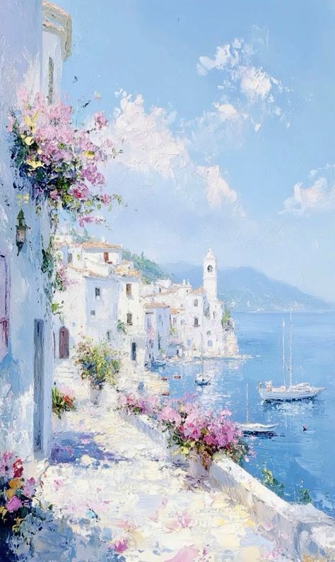 Oil Painting Wallpaper, Landscape Art Painting, Painting Wallpaper, Dreamy Art, Painting Inspo, Scenery Wallpaper, Aesthetic Backgrounds, Pretty Art, Beautiful Paintings