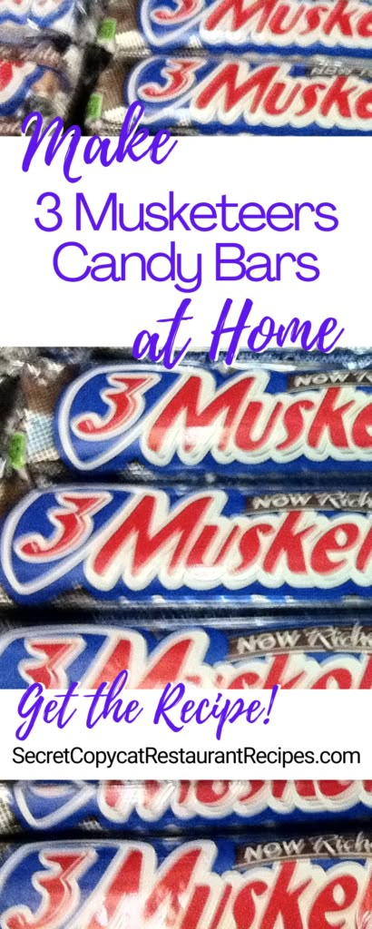 3 Musketeers Candy Bar Copycat Recipe Recipes Using 3 Musketeers, Copycat Candy Bar Recipes, Copycat Three Musketeers, 3 Musketeers Dessert, Homemade Three Musketeers, Cool Whip Candy 3 Musketeers, 3musketeers Candy, 3 Musketeers Recipe, Three Musketeers Candy With Cool Whip