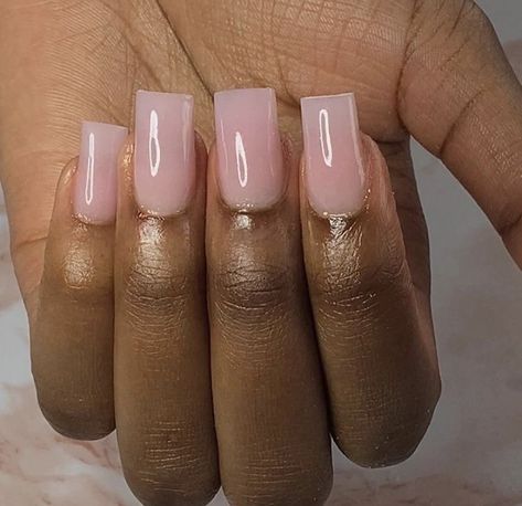 Cute Short Plain Acrylic Nails, Natural Acrylic Nails Square, Short Light Pink Acrylic Nails, Natural Pink Acrylic Nails, Medium Short Acrylic Nails, Short Natural Acrylic Nails, Light Pink Short Nails, Tapered Square Nails Short, Light Pink Nails Acrylic