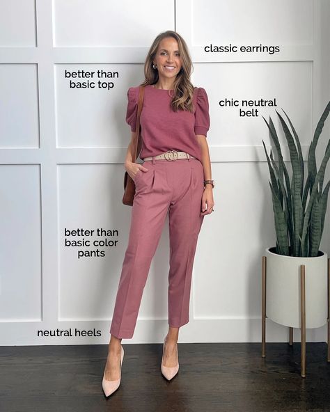 Fall Bottoms (21 Better Than Basic Bottoms) | Merrick's Art Tonal Outfits Summer, Tonal Fall Outfits, Loft Fall Outfits 2023, Hoc Summer Color Outfits, Loft Work Outfit, Fall 2023 Office Outfits, Dressy Casual Fall Outfits For Women, Monochromatic Work Outfit, Fall 2023 Work Outfits