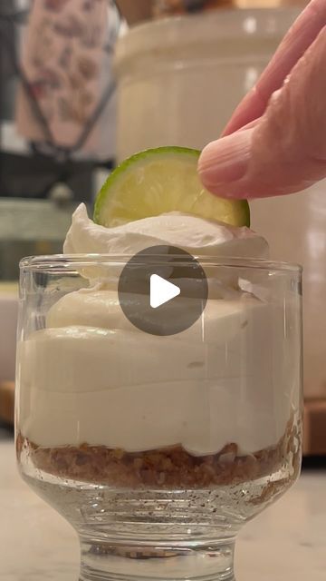 Jean Smith on Instagram: "KEY LIME PIE CUPS💚💚💚

These refreshing little no bake treats, are the perfect ending to any meal💯 Use Biscoff cookies or cinnamon graham crackers for your crust!

Key Lime Pie Cups-No Bake

Crust:
10 Biscoff cookies or 4 whole rectangle cinnamon graham cracker sheets-1 cup crumbs.
1/2 cup toasted pecans
1/4 cup butter, melted
2 tablespoons  brown sugar, packed
1/2 cup toasted coconut
Add Biscoff Cookies or graham crackers and pecans to your food processor and pulse until coarsely ground. Add sugar and butter and continue to process until finely ground and completely combined.
Press a tablespoon or two of mixture into the bottom of small serving cups or jars.

Key Lime Filling:
1 block (8 oz)cream cheese softened
1 can (14 oz) sweetened condensed milk
1 cup hea Key Lime Pie Cups, Cinnamon Graham Crackers, Key Lime Filling, Pie Cups, Jean Smith, Biscoff Cookies, Lime Pie, Key Lime Pie, Toasted Pecans