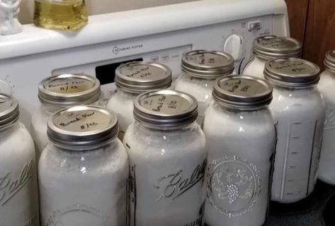 Canning Flour, How To Store Flour, Homestead Canning, Dry Canning, Reuse Jars, Food Preservation And Storage, Diy Gifts In A Jar, Dehydrating Food Storage, Food Shelf Life