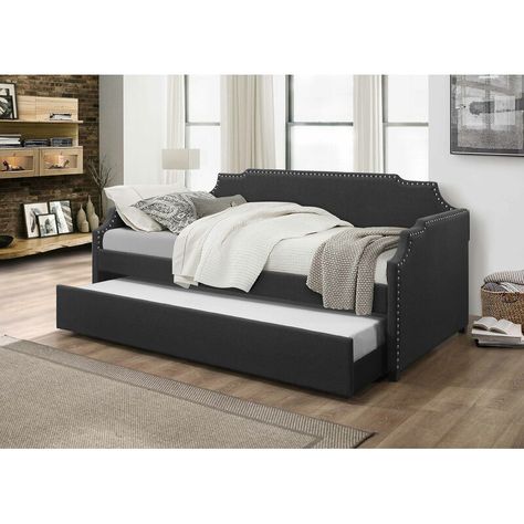 Full Size Daybed With Trundle, Gray Trundle Bed, Black Daybed With Trundle, Full Daybed With Trundle, Full Daybed, Metal Daybed With Trundle, Trundle Bed Full Size 300$, Trundle Mattress, Twin Daybed With Trundle