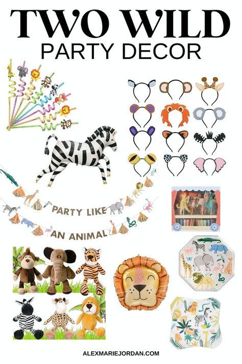 Planning a "She's Two Wild" birthday party? Discover budget-friendly and easy-to-achieve outdoor decorations and party favors that will add a touch of wild fun to your celebration! Two Wild Theme Birthday, Two Wild Theme, Two Wild Birthday Party, Petting Zoo Birthday Party, Party Theme Decorations, Petting Zoo Birthday, Wild Theme, Two Wild Birthday, Safari Balloon