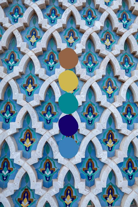 Islamic Colour Palette, Islamic Art Color Palette, Moroccan Colour Palette, Morocco Color Palette, Islamic Color Palette, Moroccan Moodboard, Moroccan Mosque, Moroccan Color Palette, Turkey Architecture