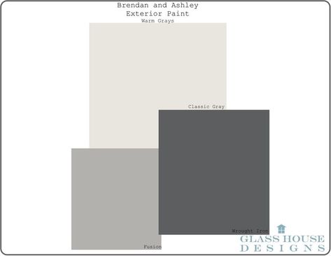 Warm Gray Paint Color Scheme-  Benjamin Moore Paint Benjamin Moore Exterior Paint, Warm Grey Paint Colors, Benjamin Moore Exterior, Warm Gray Paint, Interior Paint Colors Schemes, Gray Exterior, Real Estat, Exterior Paint Color, Paint Color Schemes