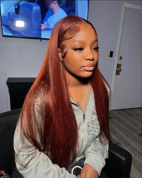 Braids Hairstyles Baddie, Hairstyles Baddie, Frontal Wig Hairstyles, Birthday Hairstyles, Ginger Hair Color, Dope Hairstyles, Hair Laid, Wigs Human Hair, African Braids Hairstyles