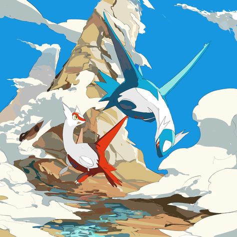 Latios Pokemon, Pokemon Latias, Latios And Latias, Pokemon Universe, Pokemon Tattoo, Pokemon Special, Pokemon Teams, Pokemon Drawings, All Pokemon