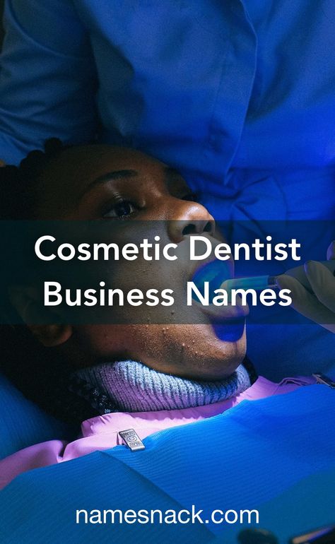 Creative, professional name ideas for your cosmetic dentistry business. Dental Clinic Names Ideas, Dental Clinic Names, Dental Restoration, Dermatology Clinic, Catchy Names, Cosmetic Clinic, Teeth Straightening, Dental Veneers, Creative Names