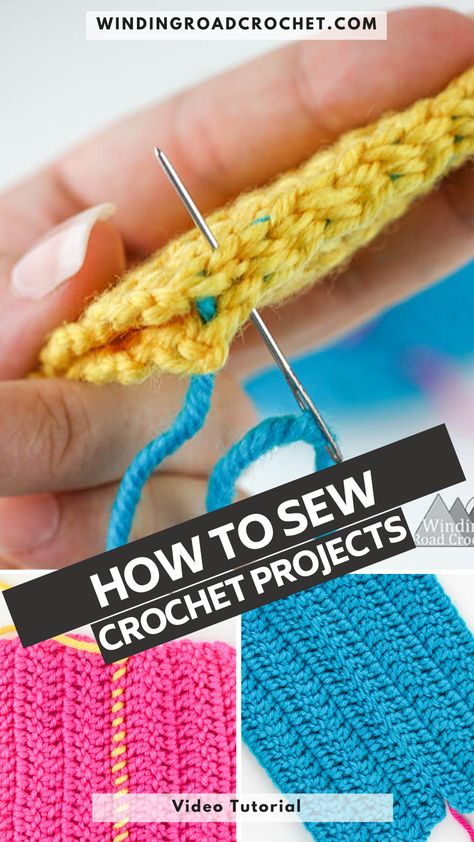 How To Sew Two Crochet Pieces Together, How To Crochet On Top Of Crochet, Attaching Crochet Pieces, How To Crochet Pieces Together, Sew Crochet Pieces Together, How To Attach Crochet Pieces, Sewing Crochet Pieces Together, How To Crochet Two Pieces Together, Crochet Sewing Together