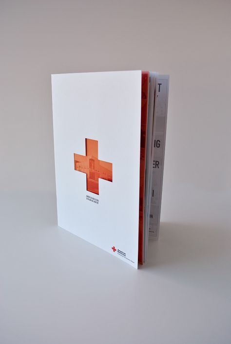 Mike Smith - American Red Cross Annual Report Red Cross Logo, Coffee Table Book Design, Brochure Format, Mike Smith, Brochure Inspiration, Graphic Design Images, Folder Design, Brochure Cover, Book Design Layout