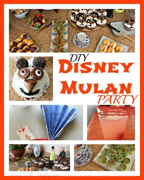 Nerdy Recipes, Mulan Party, Mulan Birthday, Disney Themed Movie Night, Finding Nemo Party, Mary Birthday, Disney Parties, Disney Night, Nemo Party