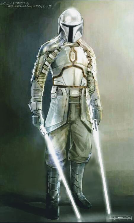 Mandalorian Jedi, Human Height, Grey Jedi, Jedi Art, Dark Blue Hair, Star Wars Background, Blue Tips, Jedi Knight, No Light