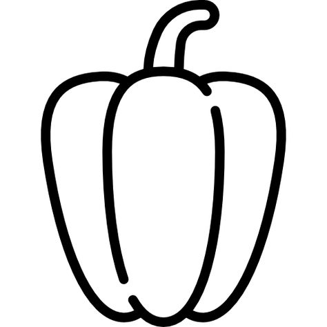 Bell Pepper Drawing, Pepper Drawing, Vbs 2024, Red Monochrome, Character Flat, Rounded Rectangle, Red Bell Pepper, School Decorations, Icon Download