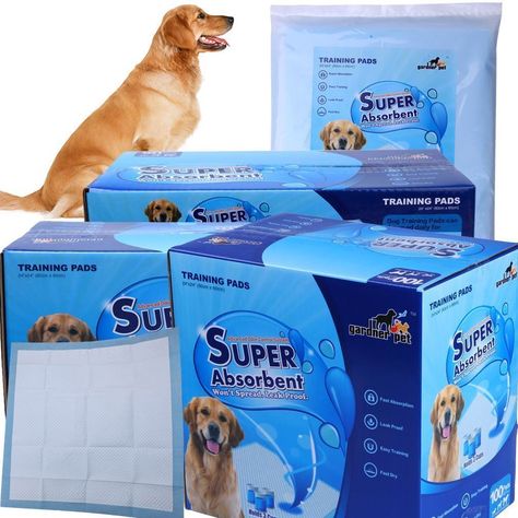 Gardner Pet Super-Absorbent 24 by 24 Inches Dog Training Pads - 2, 50, 100 Count of Pads : Cats litter Pet Training Pads, Dog Pee Pads, Potty Pads, Potty Training Puppy, Pet Hacks, Dog Training Obedience, Cat Supplies, Cool Pets, Puppy Training