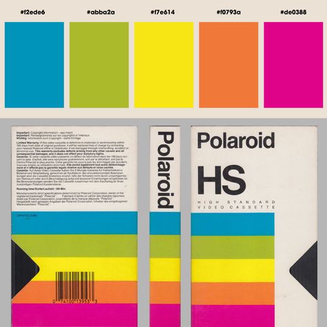 a color palette lifted from a VHS cover. 80s Logo, Vhs Cassette, Packaging Design Trends, 90s Design, 80s Design, Vintage Graphic Design, Packaging Labels Design, Vintage Fonts, Corporate Design