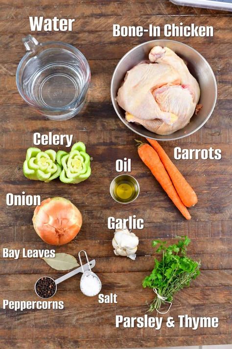 Homemade Chicken Stock Insta Pot Chicken Stock, Rotisserie Chicken Stock Recipe, Chicken Stock Recipe Crock Pot, Diy Chicken Stock, Chicken Stock From Whole Chicken, How To Make Chicken Stock, Chicken Stock Instant Pot, Crockpot Chicken Stock, Best Chicken Stock Recipe