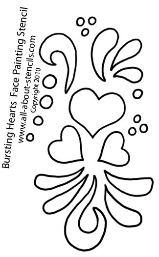 face painting stencils to print - Google Search Face Painting Patterns, Easy Stencil Designs, Face Painting Templates, Paisley Stencil, Easy Face Painting Designs, Face Painting Stencils, Free Stencils Printables, Paint Stencils, Painting Stencils