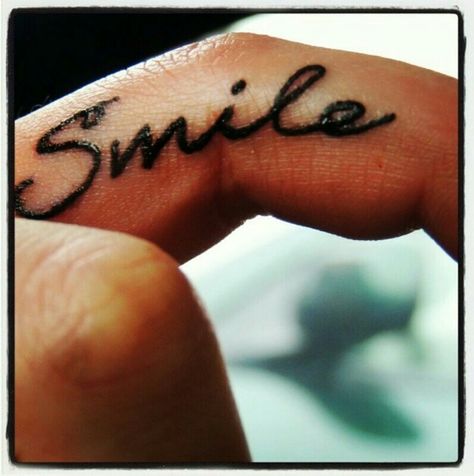 <3 smile tattoo small on finger #Tattoo#Smile#Small#Finger Smile Tattoo On Finger, Smile Finger Tattoo, Smile Tattoo Finger, Small Smile Tattoo, Smile Tattoo Ideas, On Finger Tattoo, Best Tatto, Tattoo Finger, Smile Tattoo