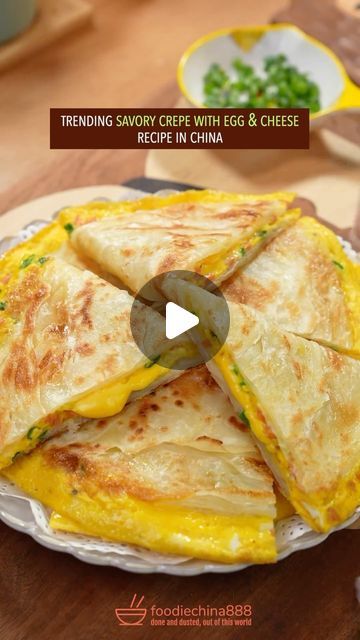 Egg And Cheese, Egg Cheese Croissant, Egg And Cress Sandwich Recipe, Crepini Egg Wrap Recipes, Chinese Egg Crepe, Fried Egg Grilled Cheese, Chinese Egg, Egg And Cheese Sandwich, Savory Crepes