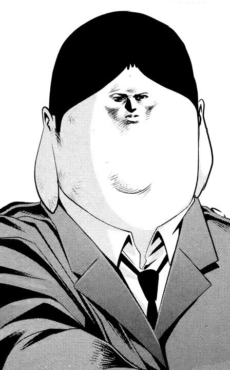 Prison School - Andre Prison High School Anime, Serious Expression Drawing, Funny Manga Faces, Serious Face Drawing, Anime Serious Face, Prison School Manga, Prison School, Serious Face, Trippy Visuals