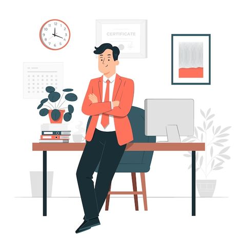 Free vector boss man concept illustratio... | Free Vector #Freepik #freevector #chairman #boss #owner #ceo Technology Roadmap, Concept Illustration, Boss Man, Corporate Business, Photography Portfolio, Design Development, Website Development, Business Man, Something To Do