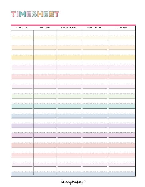 You’ll find printable time sheets in different styles, from simple, to colorful. You can choose from a weekly timesheet to a monthly timesheet. These free timesheet templates are exactly what you need for tracking your time. Time Tracking Sheet, Weekly Time Sheet Free Printable, Free Printable Time Sheets, Monthly Time Sheet Printable, Timesheets Template Free Printable, Time Sheets Printable Templates, Time Sheet Printable Employee, Work Time Sheet, Work Hours Tracker