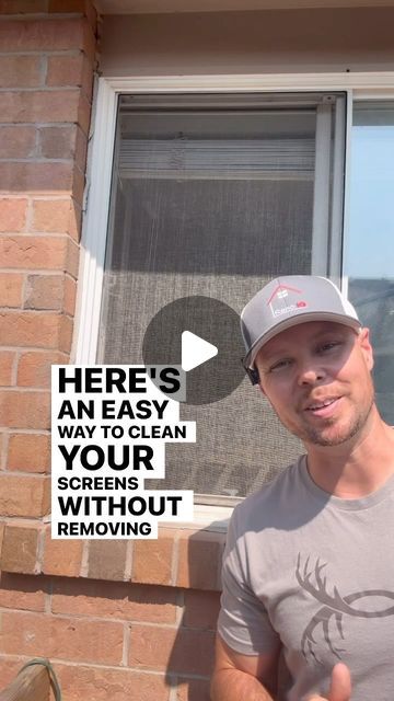 Ken Long on Instagram: "🪟Clean your window screens without removing them 🧽  Wish you knew how to use power tools so you can be more handy around the house?  🔗 Check out The Handy Homeowner  #home #windows #diy #tips" How To Clean Old Windows, How To Clean Screens Window, How To Clean Window Screens, How To Clean Blinds Easy, How To Clean Windows, Clean Screens, Cleaning Window Screens, Window Screen Cleaner, Cleaning Hacks Tips And Tricks