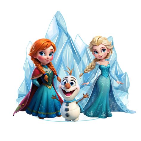 Frozen Cartoon Characters, Elsa And Anna Cartoon, Frozen Clipart, Elsa Cartoon, Frozen Png, Christmas Cards Handmade Kids, Elsa Baby, Frozen Design, Frozen Cartoon