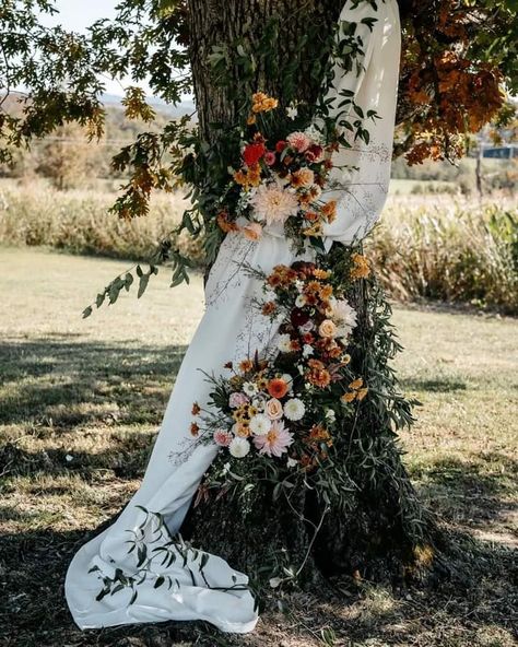 Tree Wedding Arch, Wedding Trellis Decoration, Wedding Trellis, Wedding Tree Decorations, Boho Tree, Rustic Garden Wedding, Bridal Styled Shoot, Nerd Wedding, Wedding Arbors