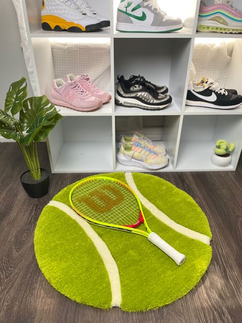 Tennis Office Decor, Tennis Room Ideas, Tennis Ball Decor, Tennis Room Decor, Tennis Bedroom, Tennis Room, Tennis Decorations, Tennis Decor, Tennis Crafts